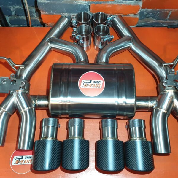 Глушитель прямоточный BMW F80 F82 M3 M4 S55 14+